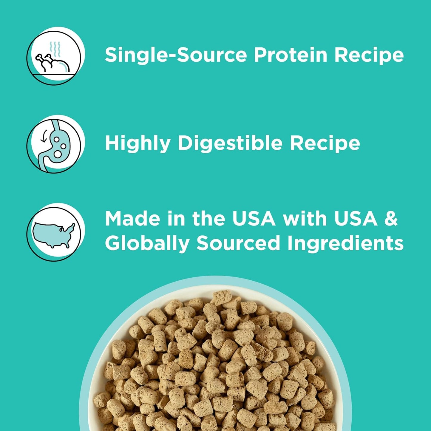 BIXBI Rawbble Freeze Dried Dog Food, Duck Recipe, 12 oz - 95% Meat and Organs, No Fillers - Pantry-Friendly Raw Dog Food for Meal, Treat or Food Topper - USA Made in Small Batches