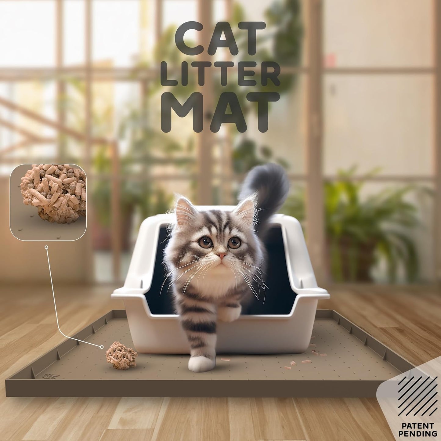 32x24x1” XL Dog Food Mat - All Purpose Under Sink Liner, Washer and Dryer Covers for The Top, Silicone Griddle Mat for Blackstone - Raised Edges Dog Mat for Food and Water Prevent Spill, Waterproof