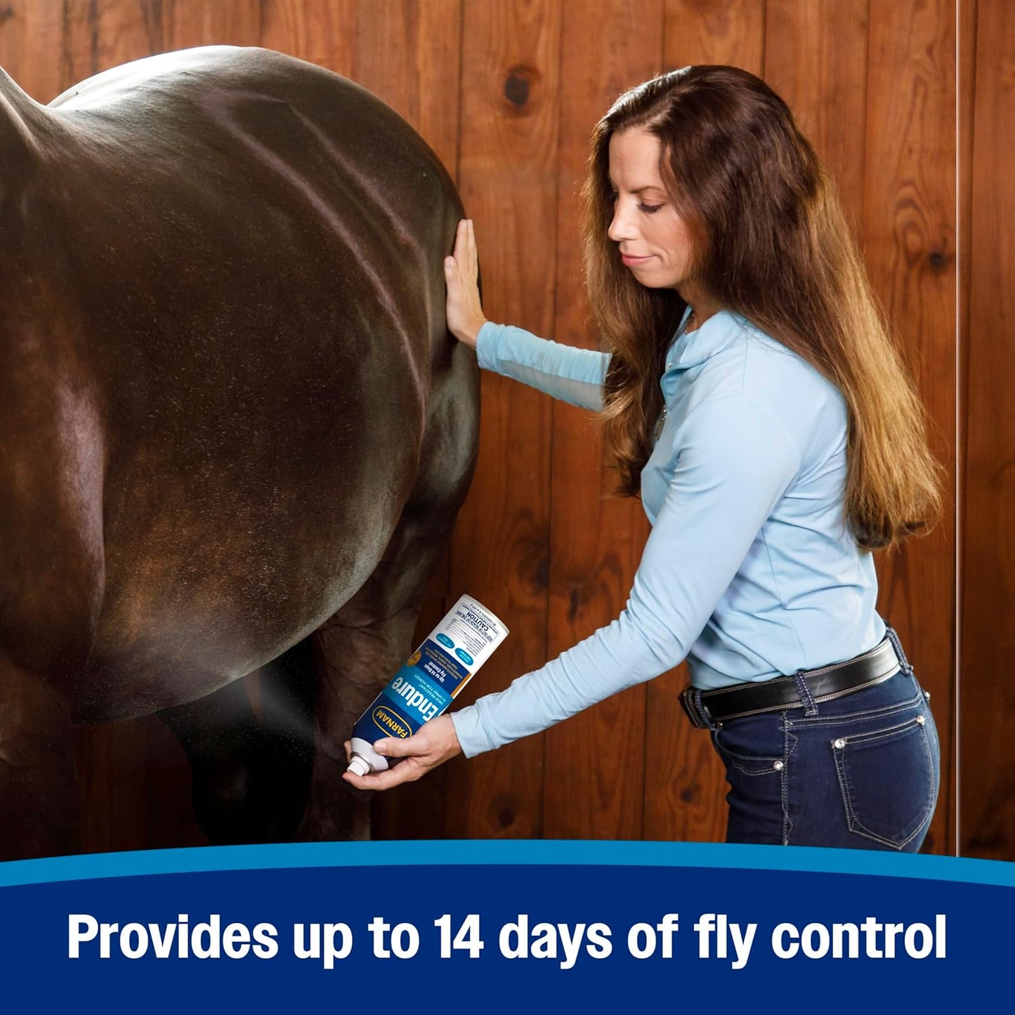 Farnam Endure Sweat-Resistant Fly Spray for Horses, Protects Against Lyme Disease, 15 oz
