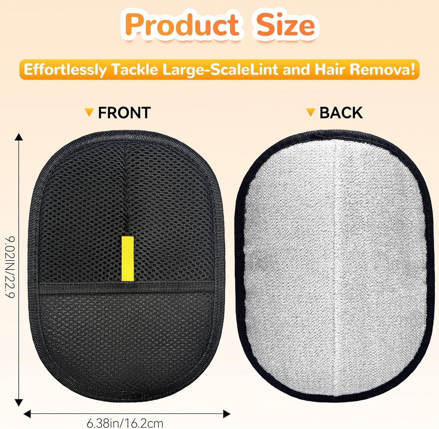 Pet Hair electrostatic Hair Removal Gloves, Suitable for Removing Dog Hair from Sofas, Curtains and Carpets.2pcs