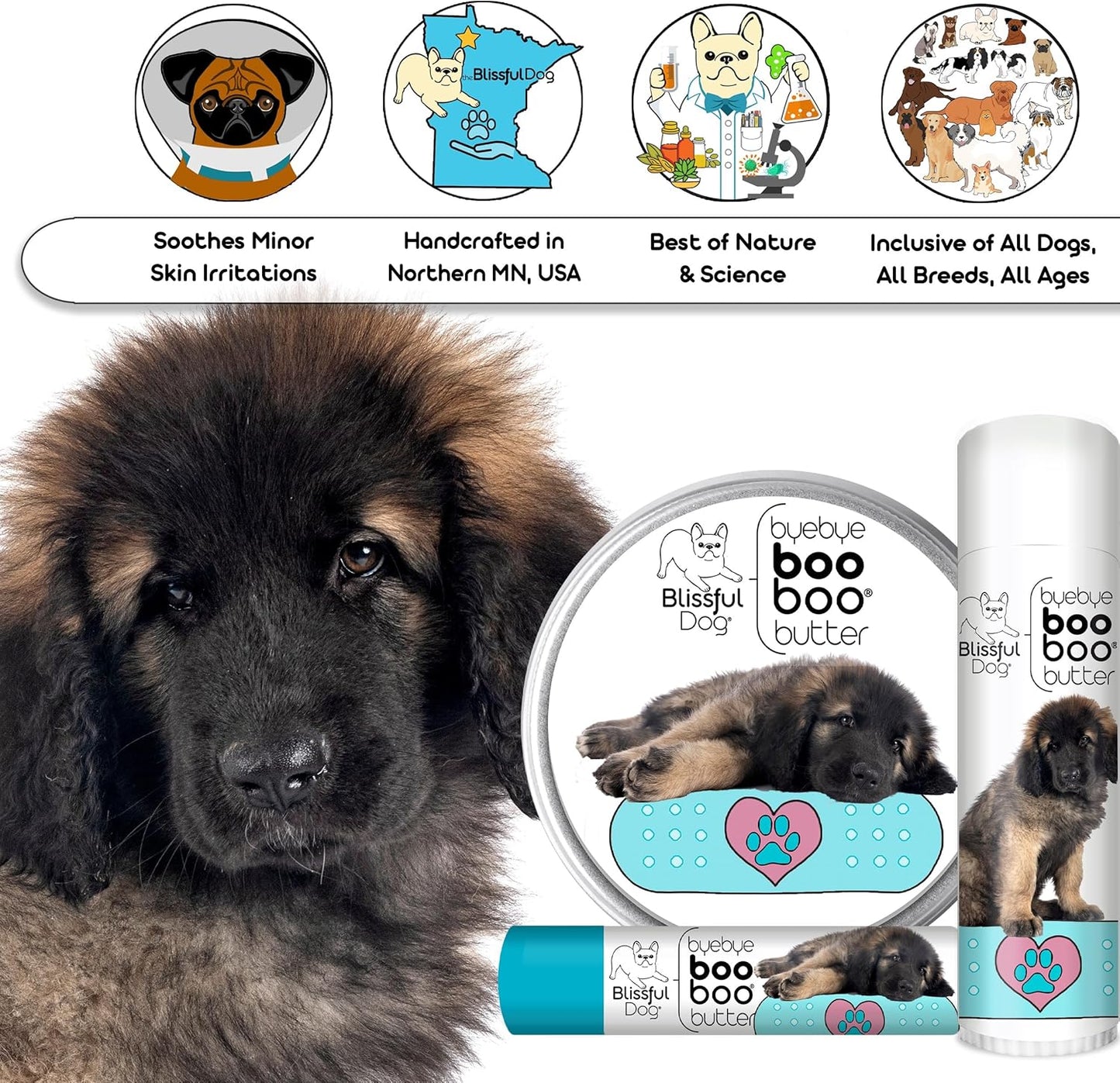 The Blissful Dog Leonberger Boo Boo Butter, 1-Ounce