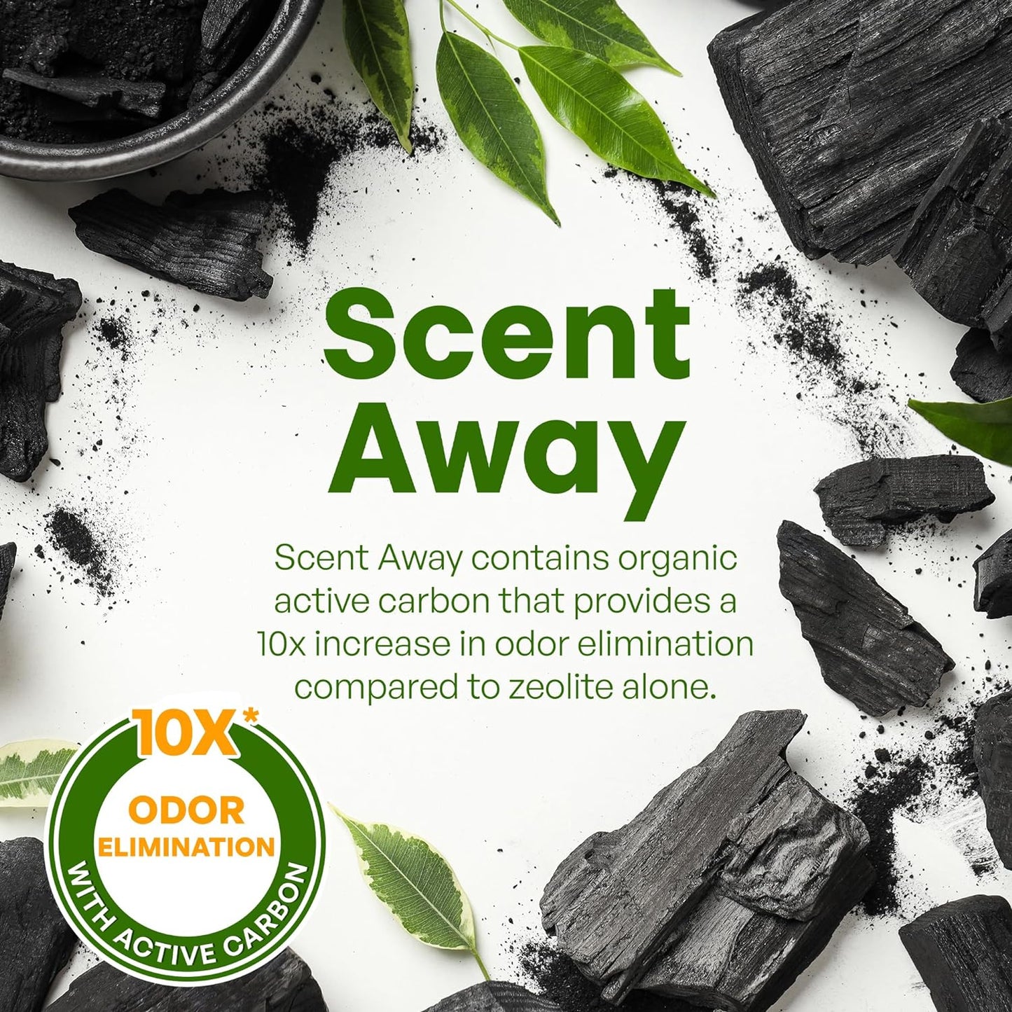 Cat Litter Deodorizer | Litter Box Odor Eliminator | Fragrance-Free with Active Carbon | Eliminates Cat Odors and Smells to Keep Your Home Fresh and Clean (25 LBs)